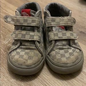 Vans Toddler Boy High-tops Gray checkered-Size 6.5